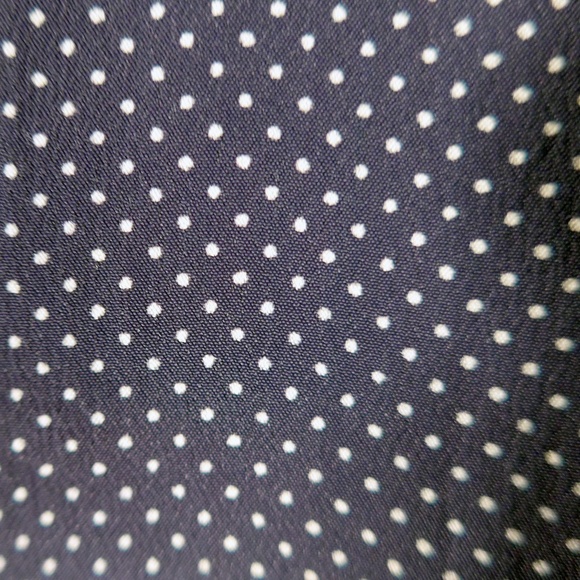 Vintage Yves Saint Laurent Women 2-4 Polka Dot Silk Shell - Picture 8 of 14